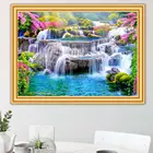 5D алмазная живопись водопад пейзаж Набор для вышивки крестиком полная Алмазная вышивка пейзаж мозаика картина Стразы Декор подарок