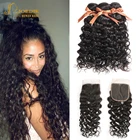 Пряди бразильских волнистых волос Joedir, натуральные кудрявые пучки волос волнистых волос с застежкой, 3 волнистых пряпряди с застежкой