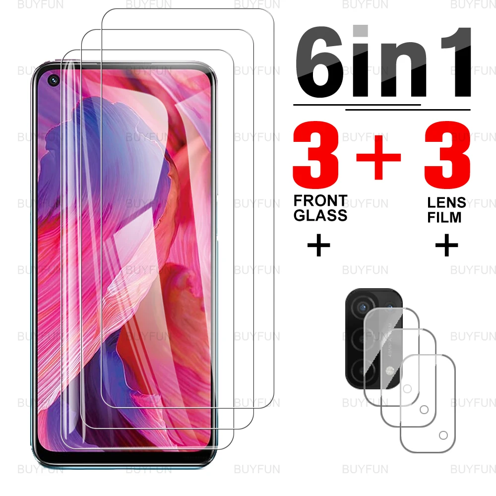 

Защитная пленка для объектива камеры 6 в 1 для Oppo A 54 5G 6,5 дюйма, защитная пленка из закаленного стекла с полным покрытием HD для Oppo a 54 54a appo a54