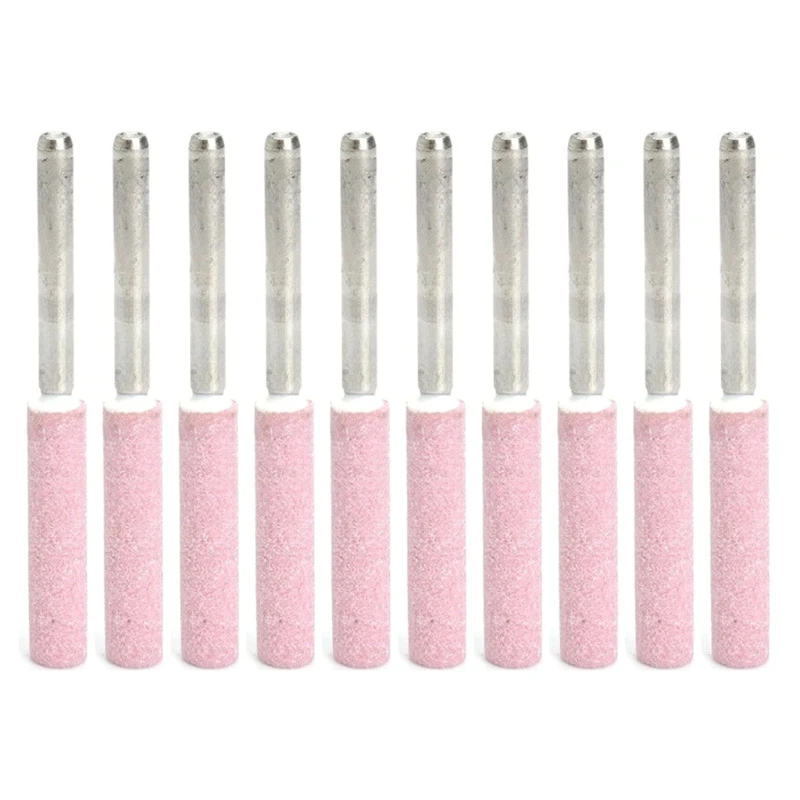 

10pcs Chainsaw Grinding Sharpening Abrasive Stone 4.8mm 5/32'' Rotary Tools Q84D