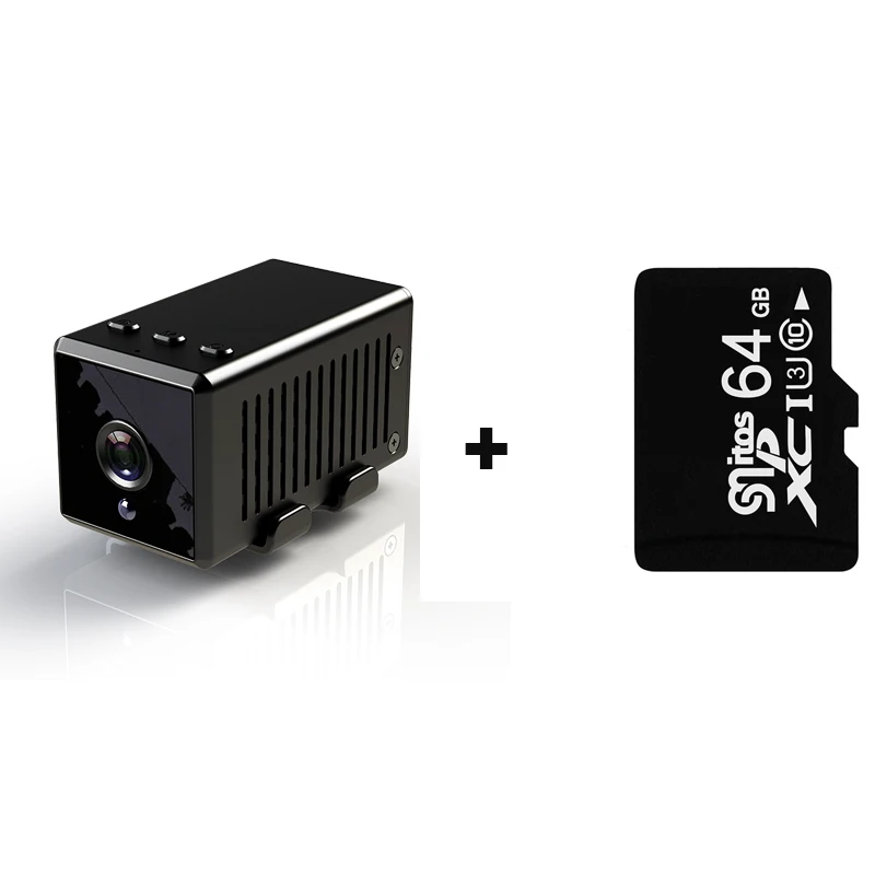 HD 1080p Mini Wifi Micro Camera Night Version Mini Action Camera ip motion Sensor Camcorder Voice Video Recorder Small Ip Camera - Color: With 64GB TF Card