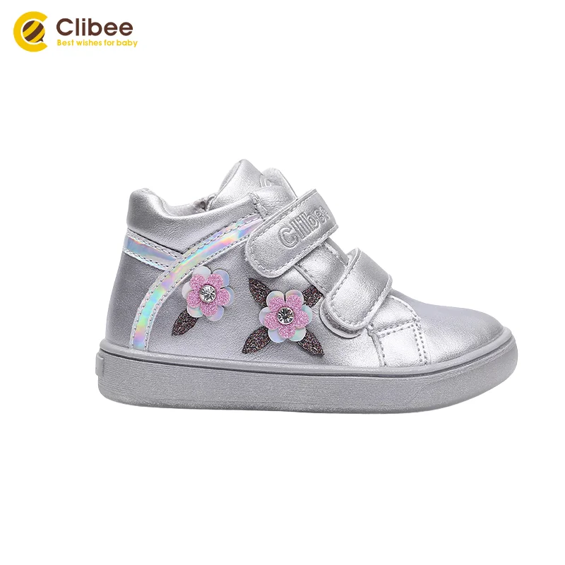 CLIBEE/Повседневные ботильоны для маленьких девочек Детские кроссовки на плоской