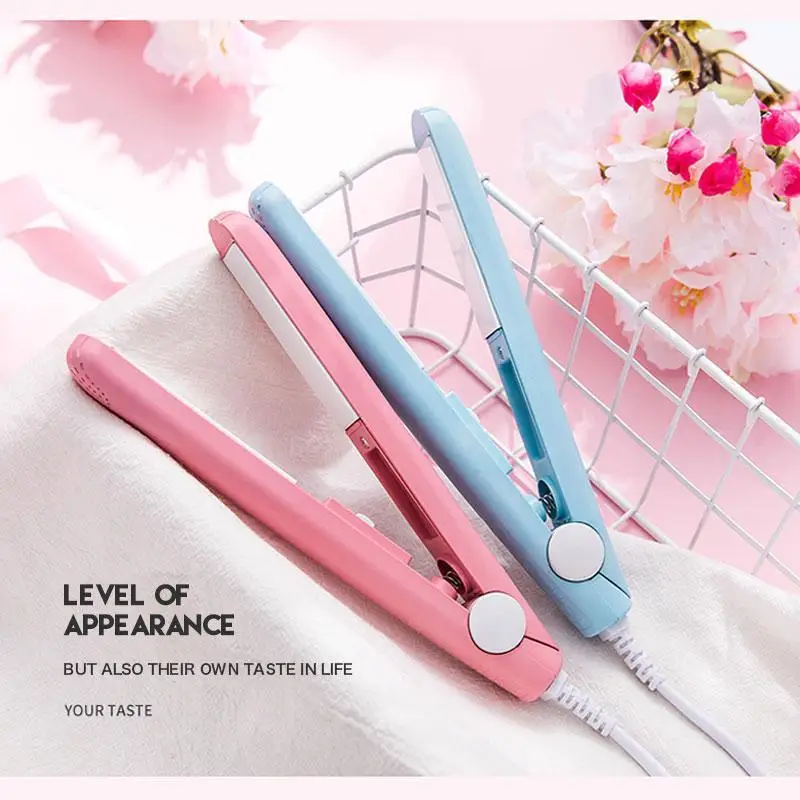 

Curling Iron Mini Hair Straightener Ceramic Mini Hair Curler For Home Bathroom Hair Repair Tool