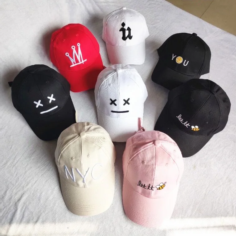 Бейсболка для мальчиков и девочек регулируемая хлопковая кепка с вышивкой в