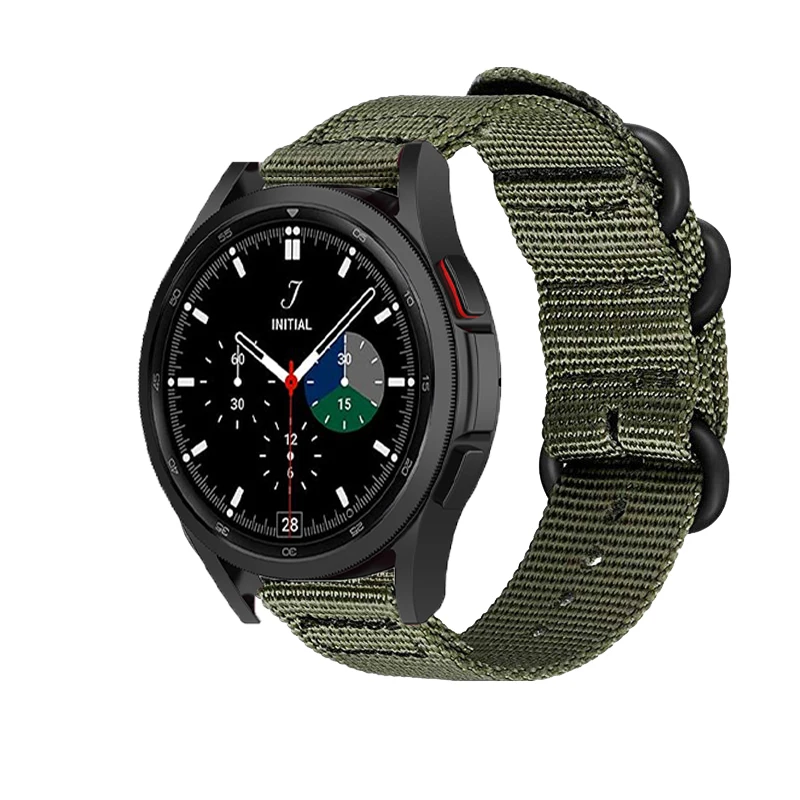 Ремешок НАТО для Samsung Galaxy watch 4 44 мм мм/classic/3 46 мм/42 мм/Active 2 Frontier/Huawei GT браслет 18/20/22