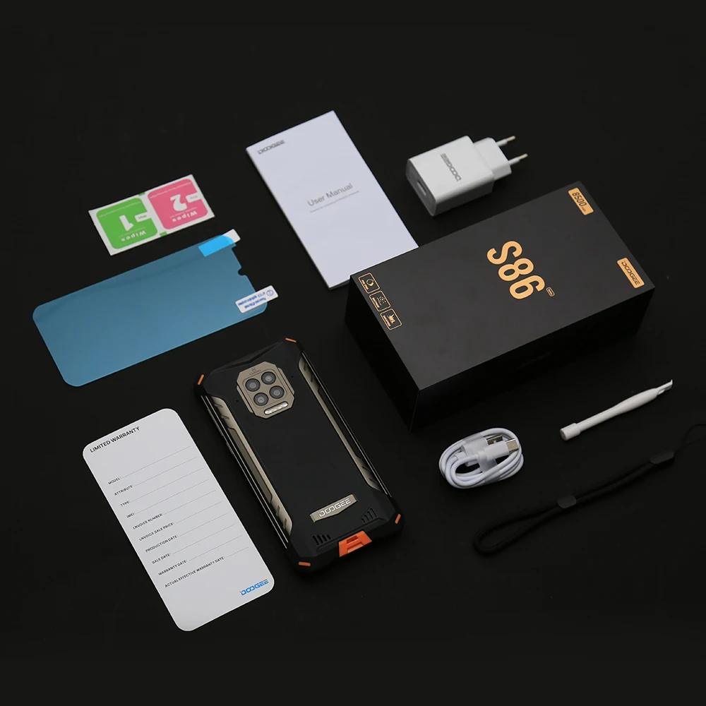 DOOGEE S86 8500mAh смартфон IP68/IP69K 6 ГБ + 128 Гб P60 четрыре ядра мобильный телефон 16MP камера 1