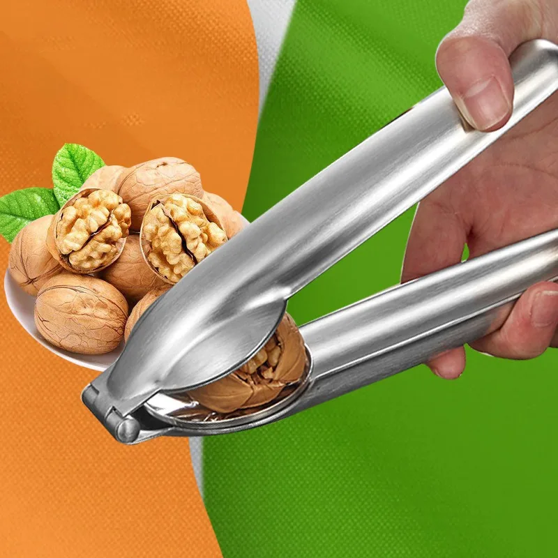 

Stainless Steel Quick Chestnut Clip Walnut Pliers Metal NutCracker Sheller Nut Opener Kitchen Tools Cutter Gadgets