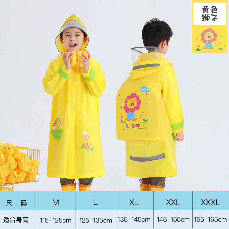 

Children Waterproof Raincoats Jacket Set Travel Hiking Raincoat Survival Outdoor Thick Regenjacke Kids Plastic Raincoat OO50YY