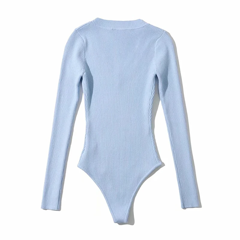 GOPLUS Bodysuit Tops for Women 2021 Sexy V-neck Long Sleeve Black Bodysuits Body Vetemznt Femme Ropa De Mujer Kombinezon Damski