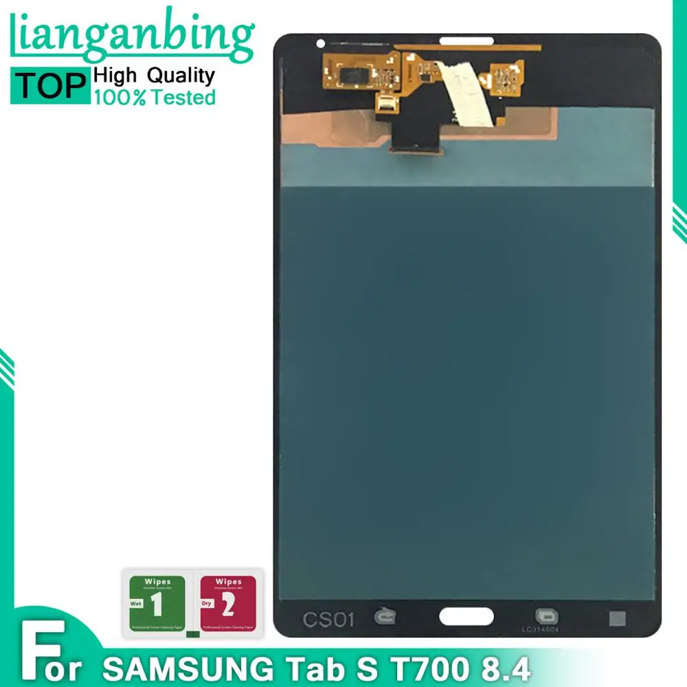 Новинка, ЖК-дисплей Tab S 8,4 T700, сенсорный экран, дигитайзер, сенсорная панель, Замена для samsung Galaxy Tab S 8,4 T700