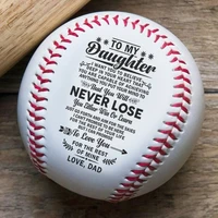 to my daughter from dad baseball ball