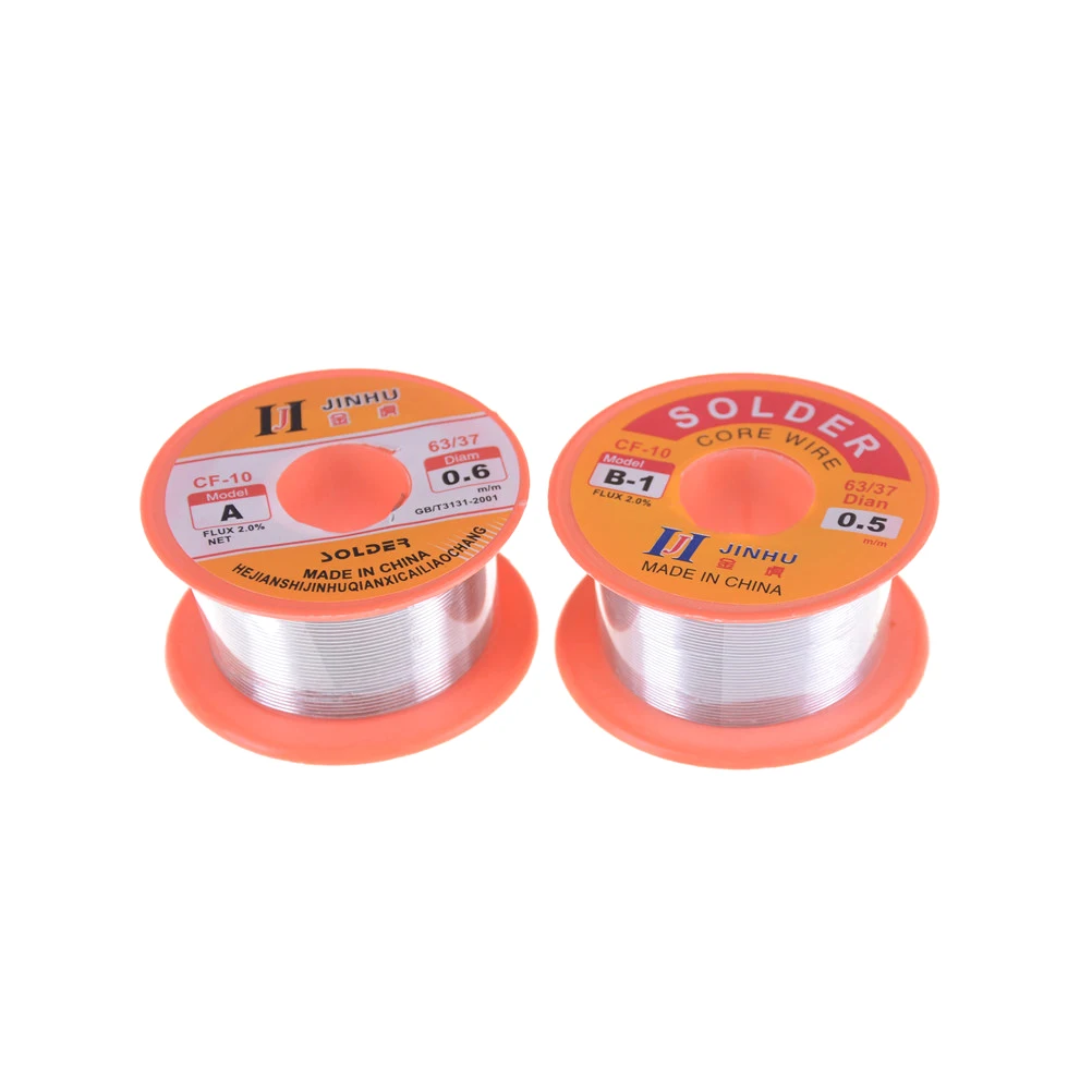 

1PC 50g 0.5/0.6 63/37 Rosin Core Solder FLUX 2.0% 45FT Tin Lead Tin Wire Melt Rosin Core Solder Soldering Wire Roll