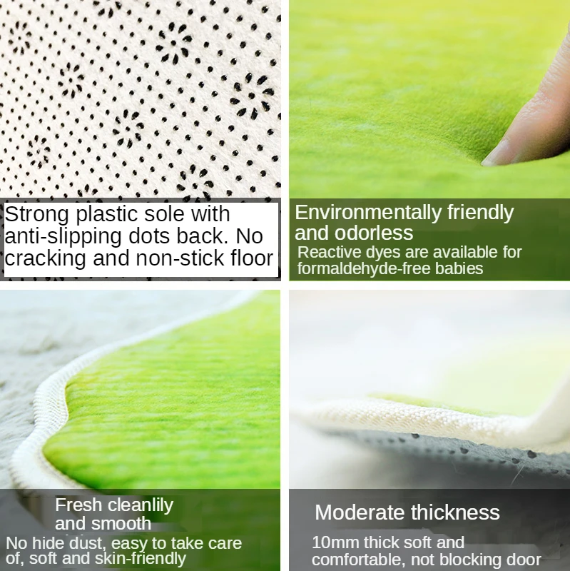 저렴한 홈 크리 에이 티브 잎 피부 친화적 인 지상 매트 거실 침실 은행 나무 잎 바닥 매트 주방 미끄럼 도어 매트 다다미 깔개