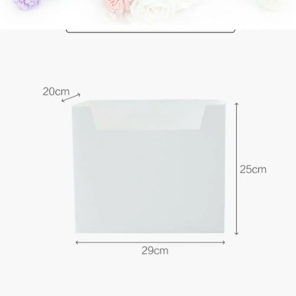 Портативный PP книги коробка для документов Бумага держатели ящики офисные
