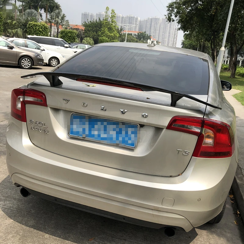 Спойлер для Volvo S60 2008 2018 S90 высококачественный спойлер из АБС материала заднее