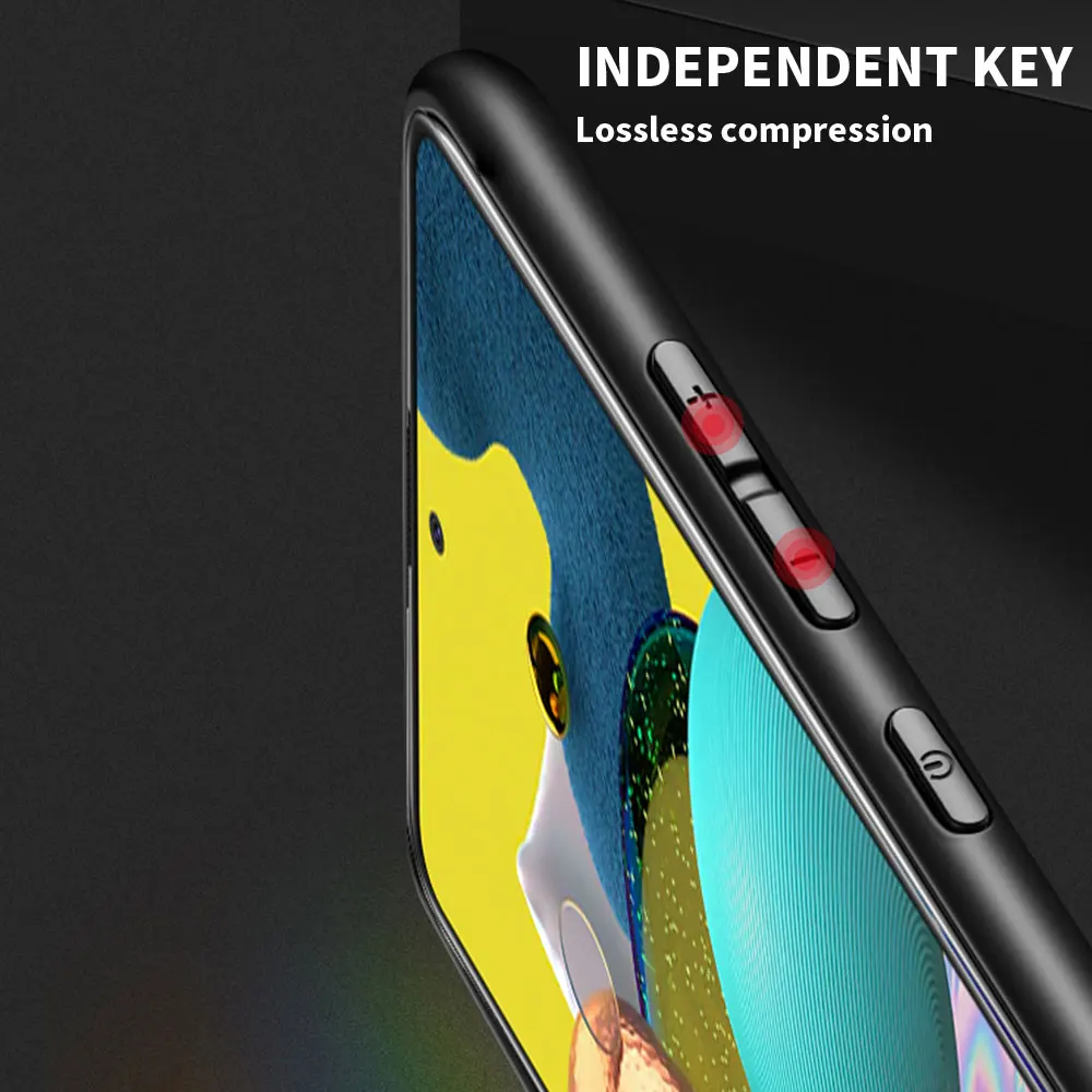 Чехол для Samsung Galaxy A51 A71 A12 A21s A31 A52 A41 A02s A32 5G A11 силиконовый черный | Мобильные