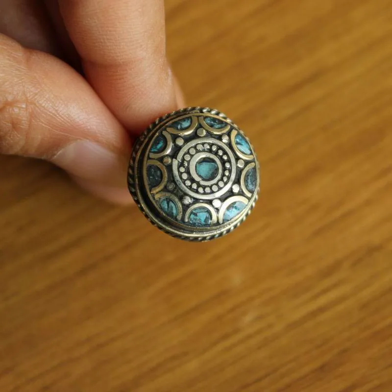 RG332 Непальские индийские Винтажные Ювелирные кольца металлические медные