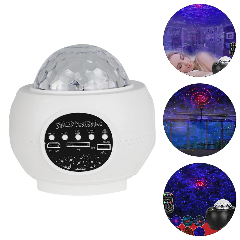 2 шт. USB Романтический проекционный светильник Ночной музыкальный ночной