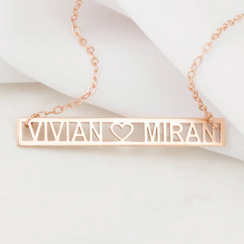 Полое ожерелье на заказ римская цифра дата греческое с буквами из нержавеющей