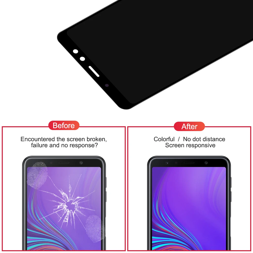 Для 6," samsung Galaxy A7 ЖК-дисплей Супер AMOLED экран+ сенсорная панель дигитайзер Замена для A750 A750F A750G A750GN