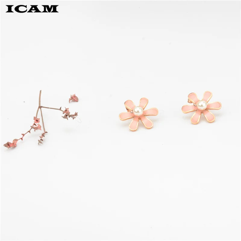 ICAM 2019 г. новейший дизайн брендовые серьги-кольца золотого цвета в форме цветка