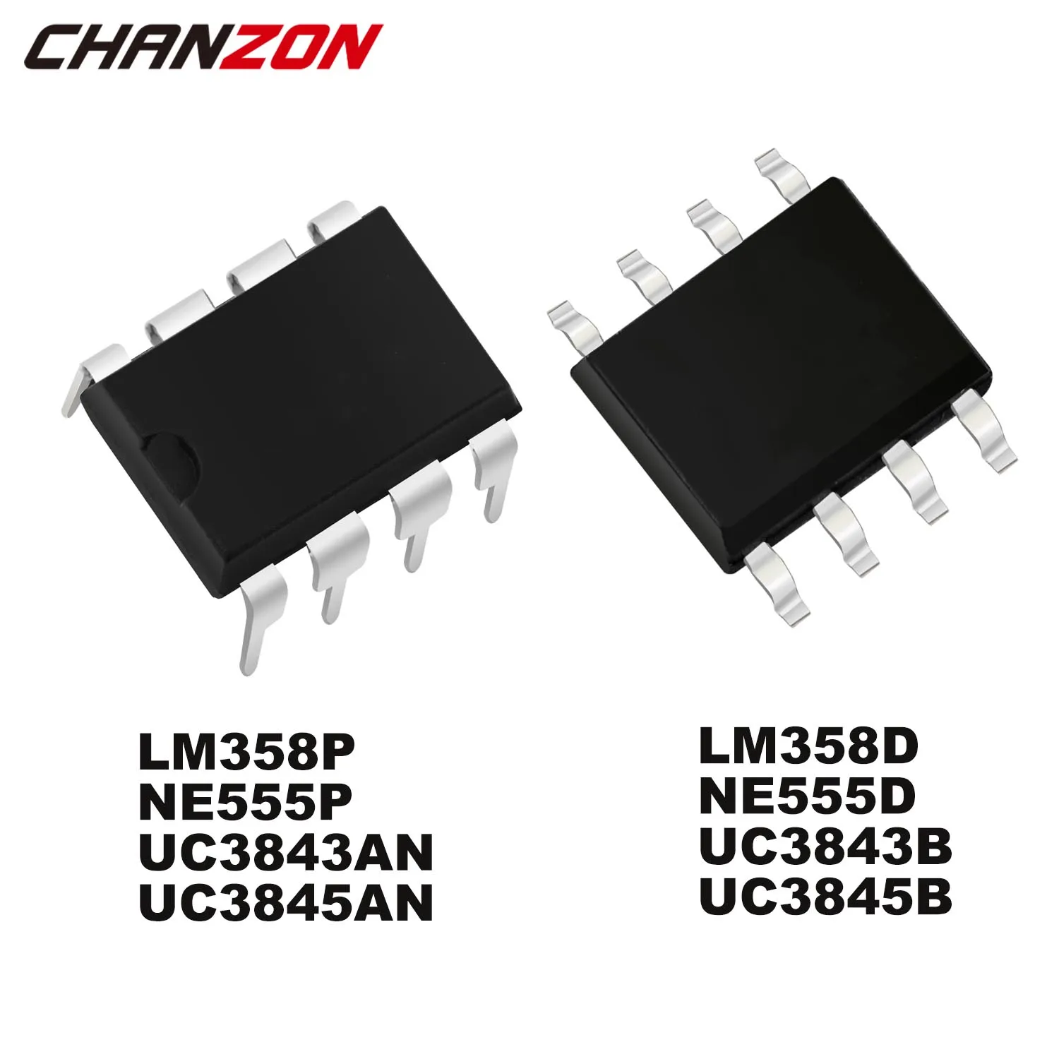 10 шт. LM358P NE555P UC3843AN UC3845AN DIP DIP8 LM358D NE555D UC3843B UC3845B SOP SOP8 IC интегральная схема CMOS новый