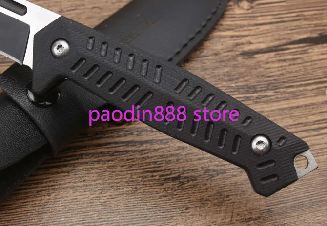 Прямой нож с черным орлом 440C фиксированное лезвие тактические уличные ножи для