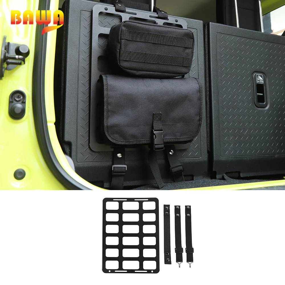 

BAWA Car Universal Road Molle Panel Interior Storage Interior Luggage Storage Carrier Accessories For Suzuki Jimny 2019 2020