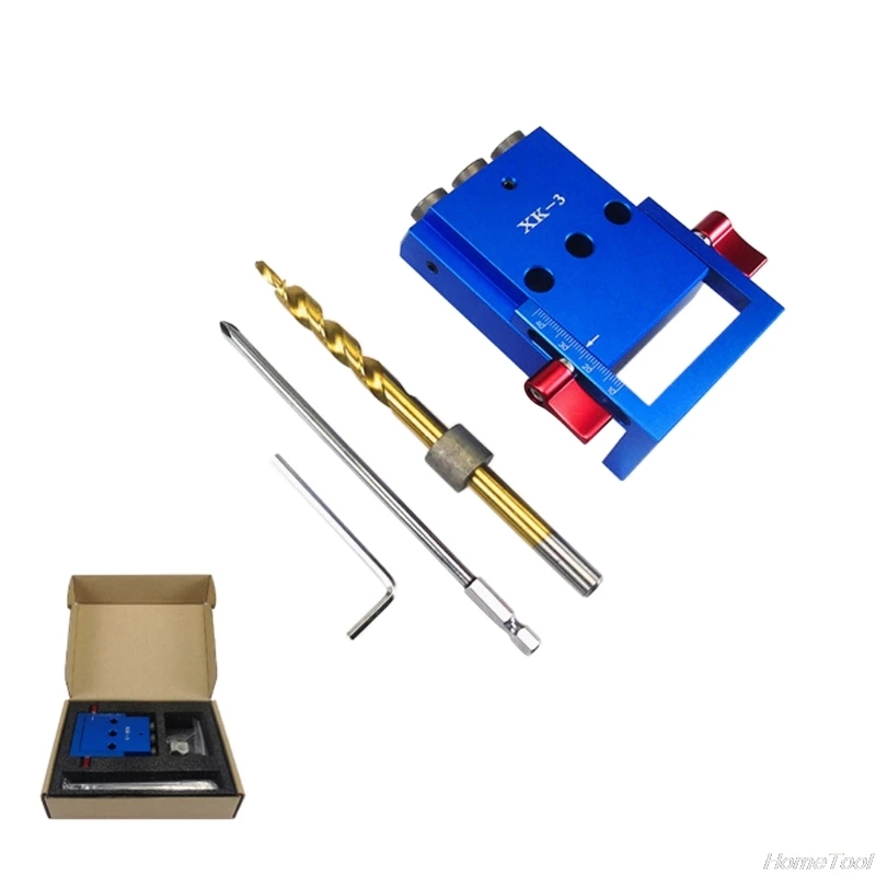 

Hole Drilling Bit Kit Woodworking Oblique Angle Drilling Guide Set Hole Positioner Carpentry Locator Tool Drill Guide M09 21