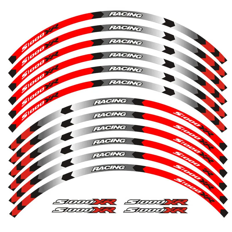 12 шт. светоотражающие наклейки на колеса для Мотоцикла BMW S1000XR s1000 xr | Автомобили и