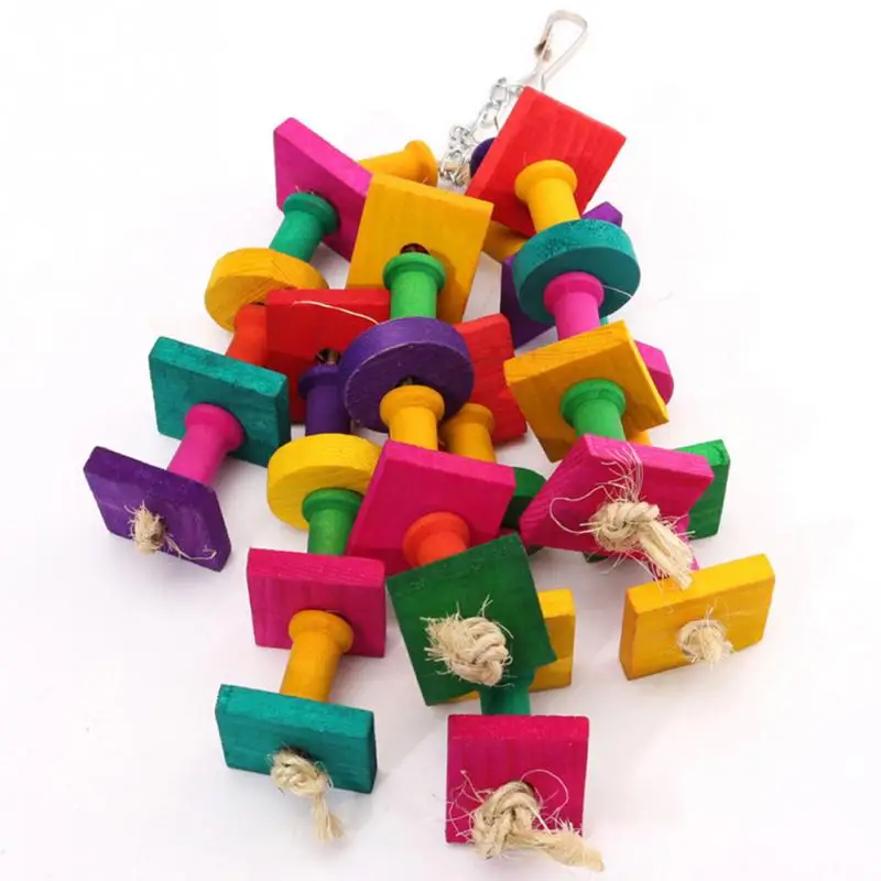 Dozzlor специальный дизайн красочные деревянные игрушки попугая прочная клетка для