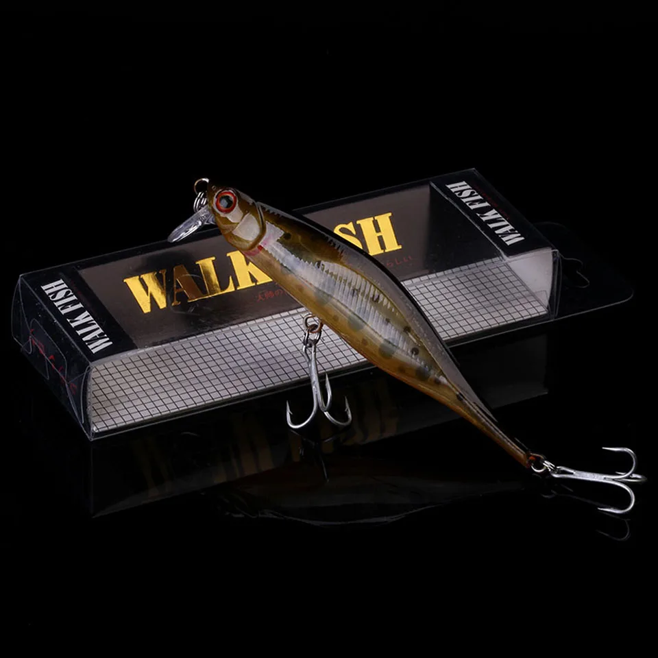 L 12 WALK FISH новая приманка для рыбной ловли гольян жесткая искусственная приманка 3D глаза 10 см 11,3 г воблеры пластиковые приманки для рыбы Pesca - Цвет: L 12