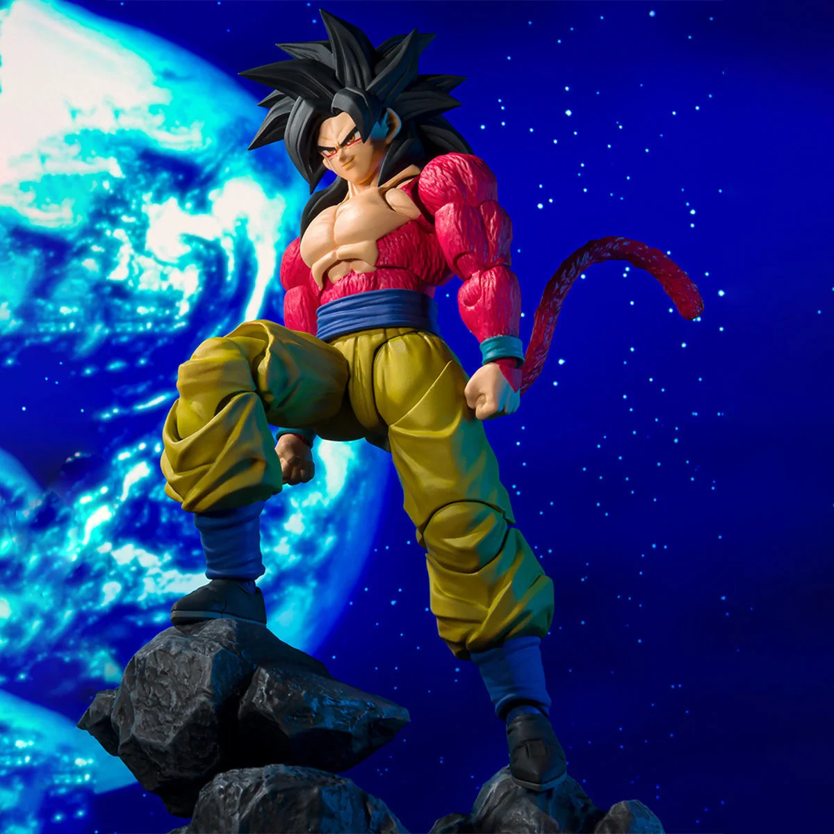 Оригинальная фигурка в наличии Dragon Ball Bandai DBZ Super SSJ4 Goku героя аниме фигурки игрушки