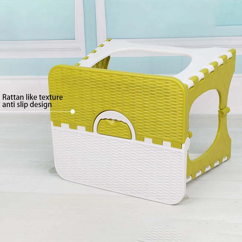 

Folding Step Stool Portable Chair Seat for Home Bathroom Kitchen Garden Camping Kids and Adults Use Chair Seat