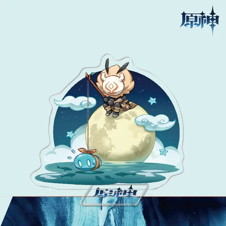 

Anime Genshin Impact Stand Card Computer Desktop Decoration Handsome Stand Card Birthday Gift Christmas Friend Stand Card Model