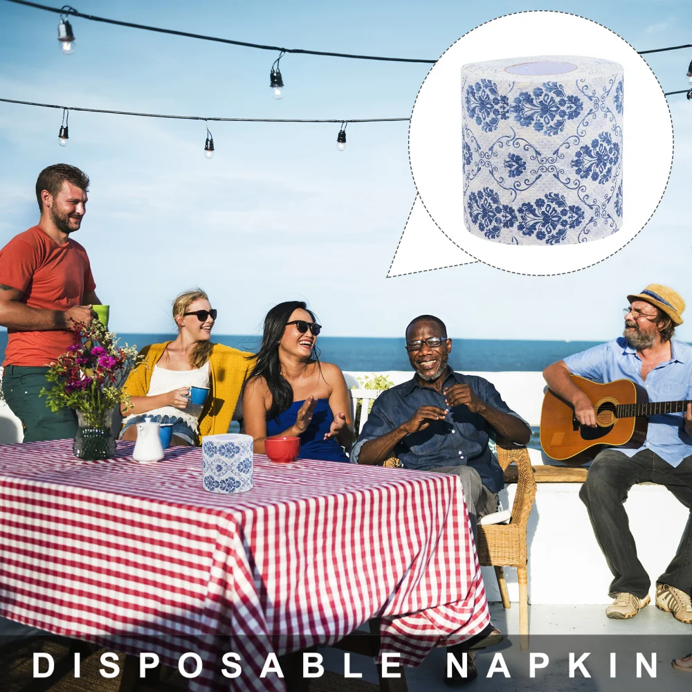 

1 Roll Colorful Printed Roll Paper Exquisite Handkerchief Paper