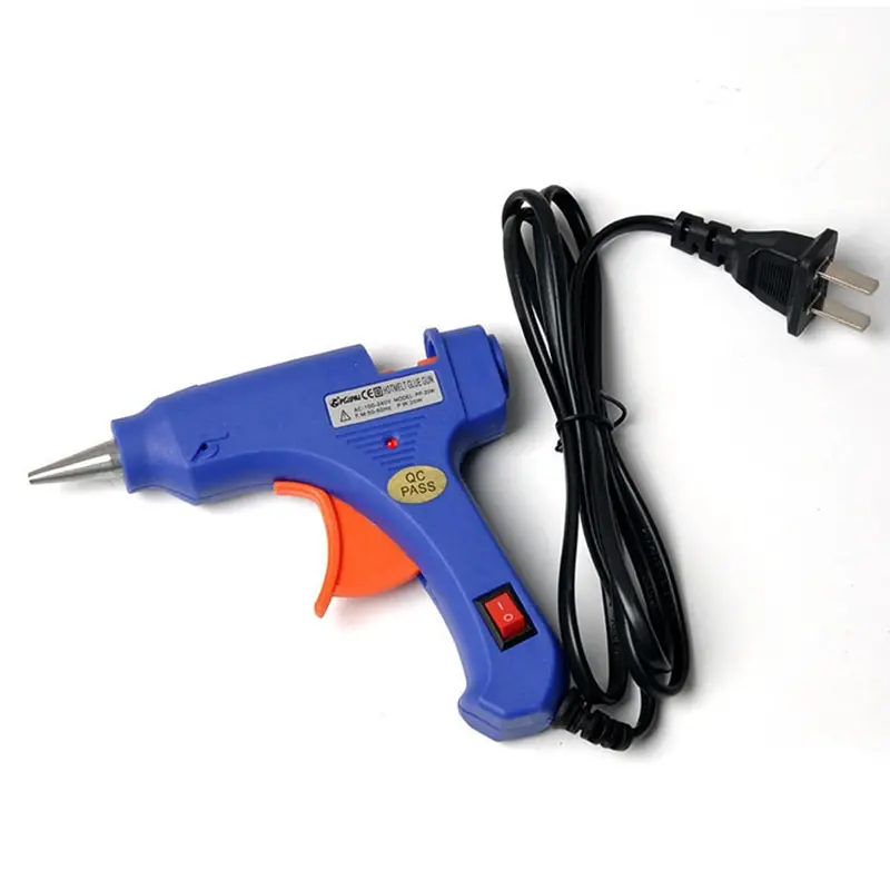 

20W Hot Glue Gune Set High Temp Heater Repair Tool Mini Gun With EU Use Heat Mini Gun With Trigger DIY Tool