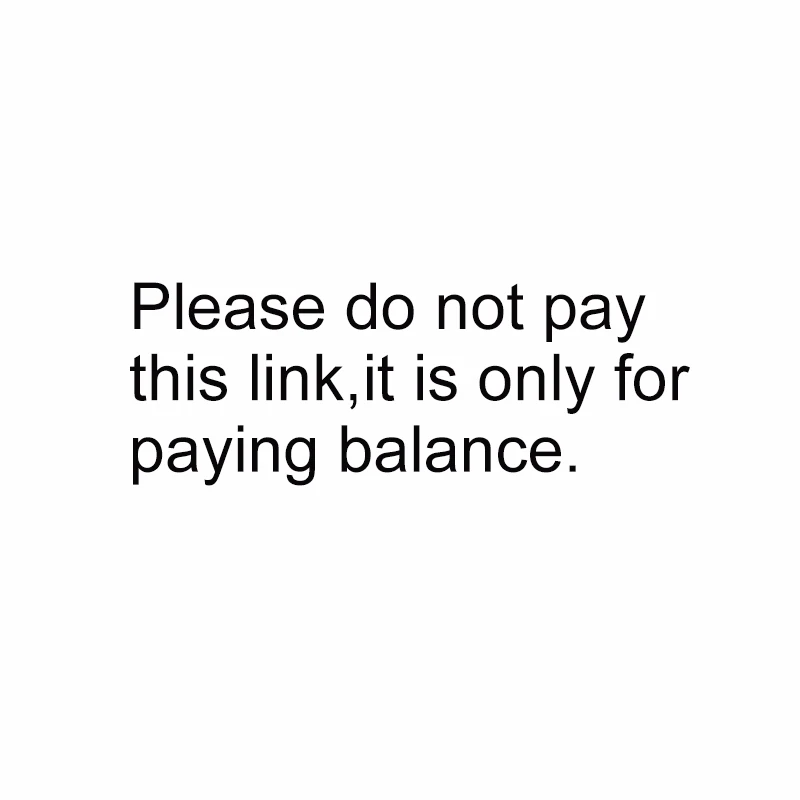 

Please do not pay this link, it's only for paying balance