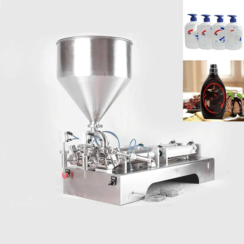 Полуавтоматическая машина для наполнения пасты с двойной головкой мазь