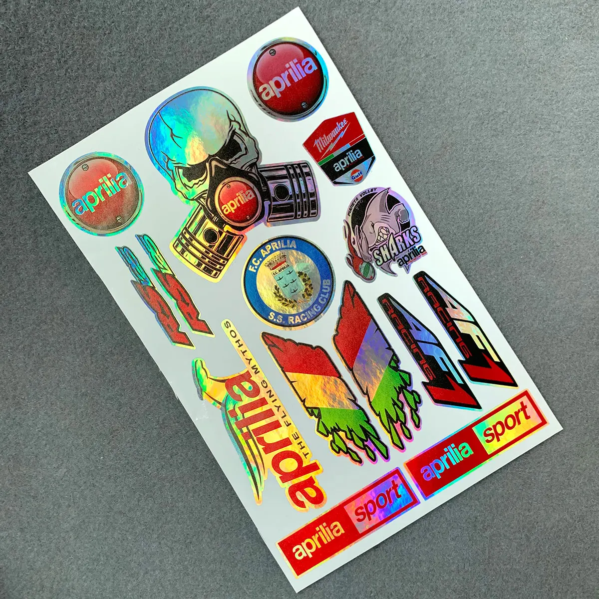 Для Aprilia RV4 RSV4 поездок на мотоцикле Ducati лазерный стикер с изображением Италии бак
