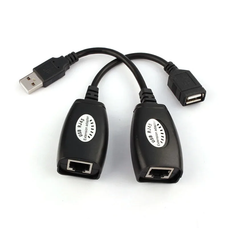 

Factory Price USB Extension Adapter New USB UTP Extender Adapter Over Single RJ45 Ethernet CAT5E 6 Cable Up to 150ft
