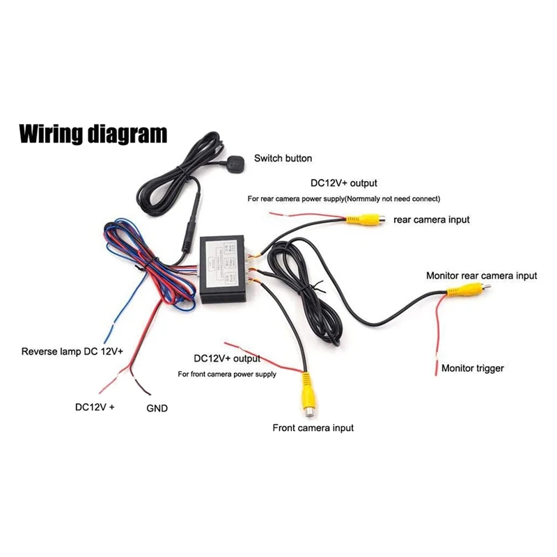 

Car Front View Camera Switcher Parking Camera Converter Front Rear View Video Switch Channel Control Box