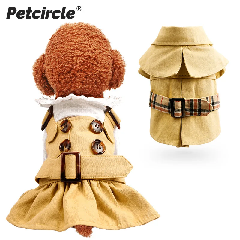

Popular pet dog clothes teddy bear spring summer thin windbreaker pet skirt