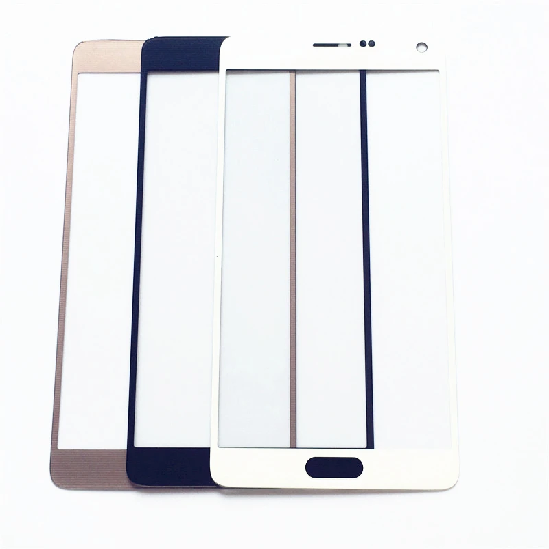 2pcs Touch Screen Outer LCD Front Glass Lens Cover For Samsung Note 4 N910 N910V N910C N910R N910P N910T N910F N9100 - купить по