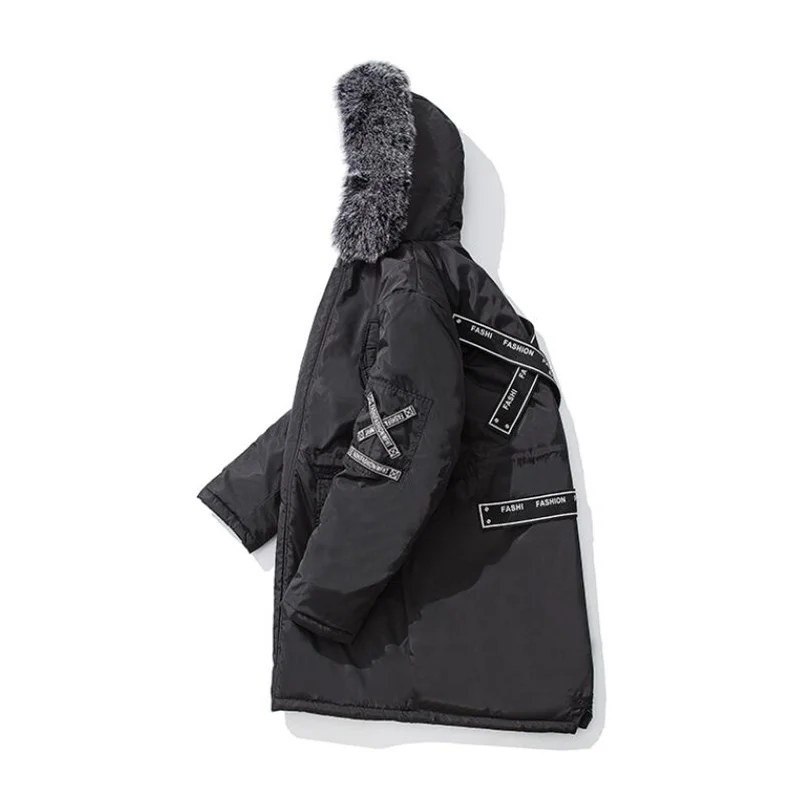 Мужская зимняя куртка с хлопковой подбивкой со съемным шерстяным воротником