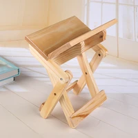 portable fold wood stool heavy duty fishing chair seat for garden beach camping picnic