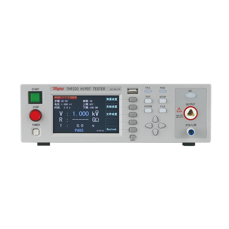 

Tonghui TH9310 Hipot Tester Insulation Function Resistance Test AC/DC Withstanding Voltage Tester TH9320 TH9310B