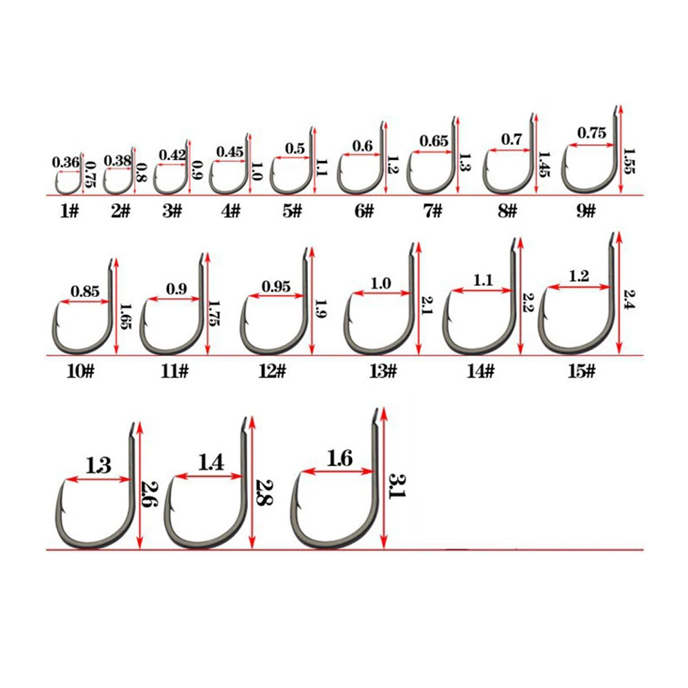 

100 pieces of metal fishing hook single circle bait holder with barbed hook portable powerful carbon steel sharp fishing tool