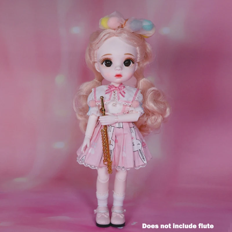 

Professional level Handmade 1/6 BJD Doll With 3D Eyelash White Skin School Dress Up Cute Doll Female Girl Toy Gift