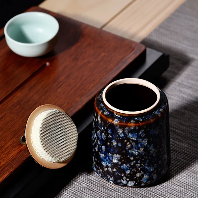 Красочные высококачественные банки для чая ретро керамические конфет